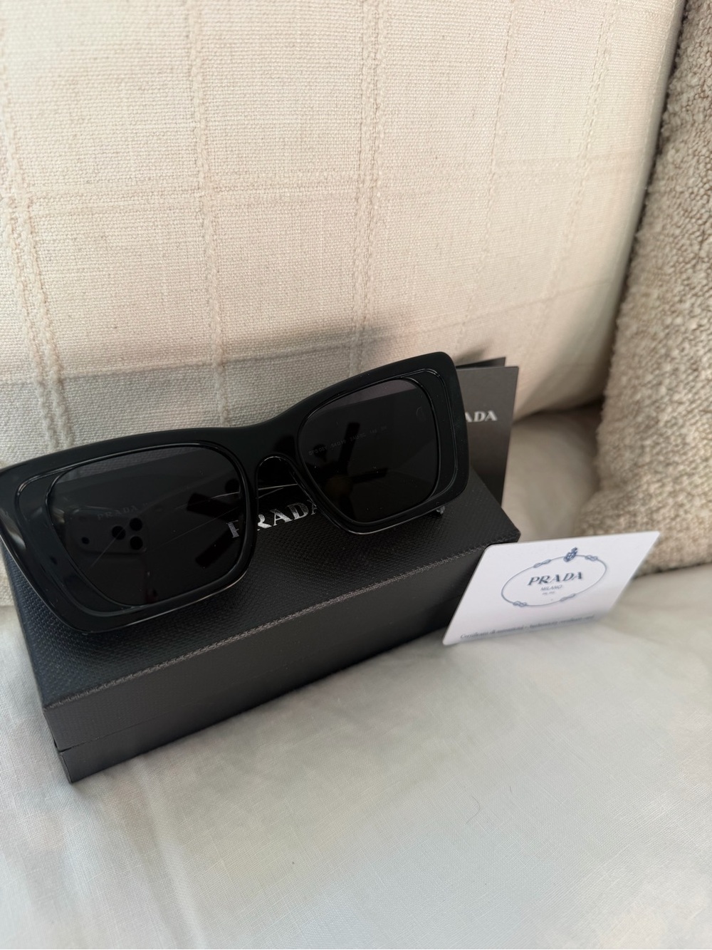 Prada Women’s Black Oversized Square Sunglasses